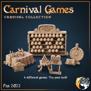 carnival games - win world forge miniatures Tabletop 3D Printable Terrain competition contest fantasy party terrain props dnd celebration scenery fair 3d print model - Mito3D