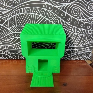 ev 4real masaüstü 3D yazdırılabilir arazi double story house 3d print model - Mito3D