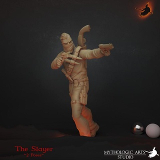 monstruo cazador asesino mitologico letras mesa caracteres criaturas fantasía universo miniatura stls 3d print model - Mito3D