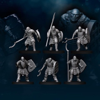 6x regular orc spear davale games Tabletop Characters & Creatures Fantasy Universe fantasy wargames miniature 3dprint 3dprinting orcs patreon 28mm dnd frostgrave tabletopgames humans davalegames 3d print model - Mito3D