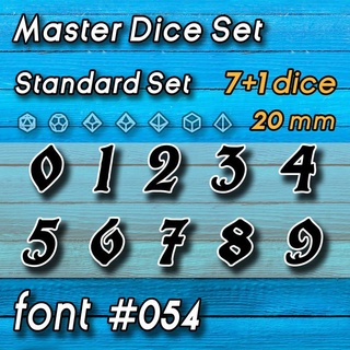 master dice font 054 master dice vault  Tabletop Tabletop accessories 3d stl dice dungeons gaming rpg mold 3dprint resin casting d20 d&d dnd d6 dicemasters dicemaking resincasting masterdice gamedice  3d print model - Mito3D