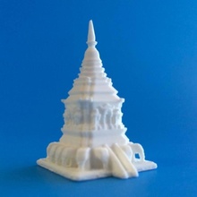 elephant chedi - wat chiang man scan temple asia thailand buddhist asian 3d print model - Mito3D