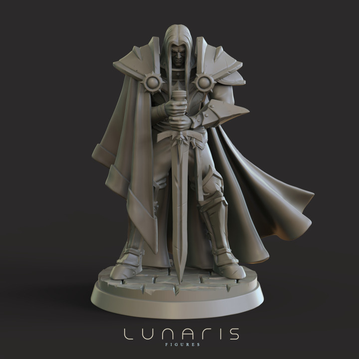 galante lunaris figure tavolo personaggi creature fantasia universo negozio cavaliere spada guerriero mantello assassino prigione dnd 3D print model - Mito3D