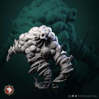 air elemental 32mm pre-supported white werewolf tavern Store creature monster rpg tabletop wargame dnd presupported 3d print model - Mito3D