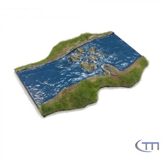 Ford modular Fluss rg Kapelle Tischplatte 3D druckbar Terrain Geschäft Landschaft 3d print model - Mito3D