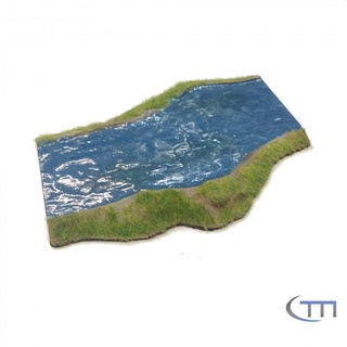 1 modular Fluss rg Kapelle Tischplatte 3D druckbar Terrain Geschäft Landschaft 3d print model - Mito3D