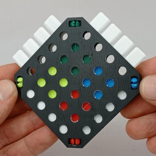 4x4 Farbe Punkt Puzzle Sebastian coddington Spielzeuge Spiele Rätsel optisch Illusion 3d print model - Mito3D
