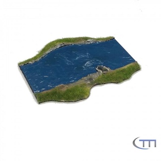 2 modular Fluss rg Kapelle Tischplatte 3D druckbar Terrain Geschäft Landschaft 3d print model - Mito3D