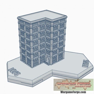gótico edificio 89 maleficio mapa escala hmsg089 juego guerra fragua Tienda terreno battletech 3d print model - Mito3D