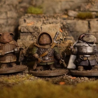 brigands bush cavy forge Tabletop Characters & Creatures Fantasy Universe animals cute miniatures pig rpg warrior mage minis bandit d&d rogue 28mm dnd thief anthropomorphic brigand guinea cavvy animalistic 3d print model - Mito3D