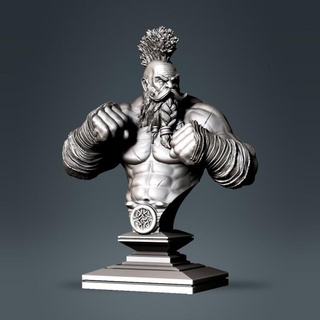 dwarf bust clynche art Store Fan Art Busts dnd boxer tabledop 3d print model - Mito3D
