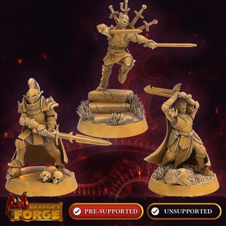 steelwatch variety bundle dragon's forge miniatures Tabletop Characters & Creatures Fantasy Universe Store boss dragons dungeons elf fighter hero knight mini orc player rpg sword miniature roleplaying paladin d&d 28mm encounter npc 3d print model - Mito3D
