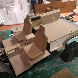 jeep xj corps dur intérieur Bryan RC voitures rc places console tiret robot d'exploration cherokee 3d print model - Mito3D