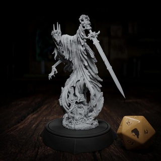 hayalet 1 düşman yükselmek büyücü mezar odası stüdyolar masaüstü karakterler yaratıklar fantezi Evren yaratık rpg kılıç ölümsüz mezarlık d 3d print model - Mito3D