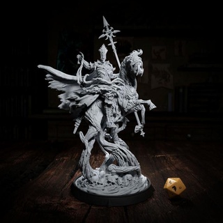 mortamath necromancer - boss rise cripta studios Tabletop Characters & Creatures Fantasy Universe fantasy rpg undead horse roleplaying tabletop d&d corpse 3d print model - Mito3D