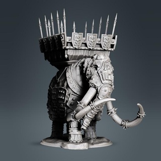 mamute armaduras plataforma clinche arte tampo mesa personagens criaturas fantasia universo loja dnd 3d print model - Mito3D
