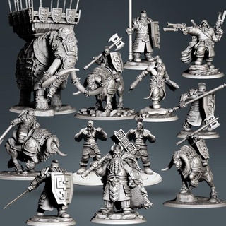 dwarf army clynche art Tabletop Characters & Creatures Fantasy Universe Store tabletop dnd 3d print model - Mito3D