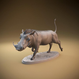 warthog - pre supported dino dog  Toys & Games Animal & Creature Figures Store animal art creature figure figurine mini pig realistic sculpture companion miniature sculptures african mammal warthog dnd boar hog presupported  3d print model - Mito3D