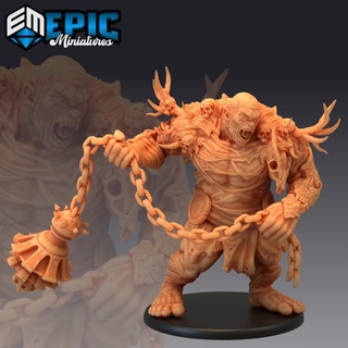 cyclops flail one eyed creature classic encounter epic-miniatures eye fantasy medieval monster rpg undead warhammer sla enemy tabletop dungeon dnd pathfinder npc pre-supported supported pre 3d print model - Mito3D