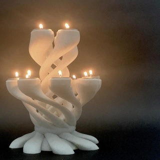 octapole respirar candelabro marca Durham casa jardim iluminação loja decoração jantar mobília cozinha velas utensílios domésticos luzes chá 3d print model - Mito3D
