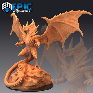 cobra dragon mythical desert creature rare winged hybrid encounter epic-miniatures fantasy medieval monster rpg warhammer sla enemy tabletop dungeon dnd pathfinder npc pre-supported supported pre 3d print model - Mito3D