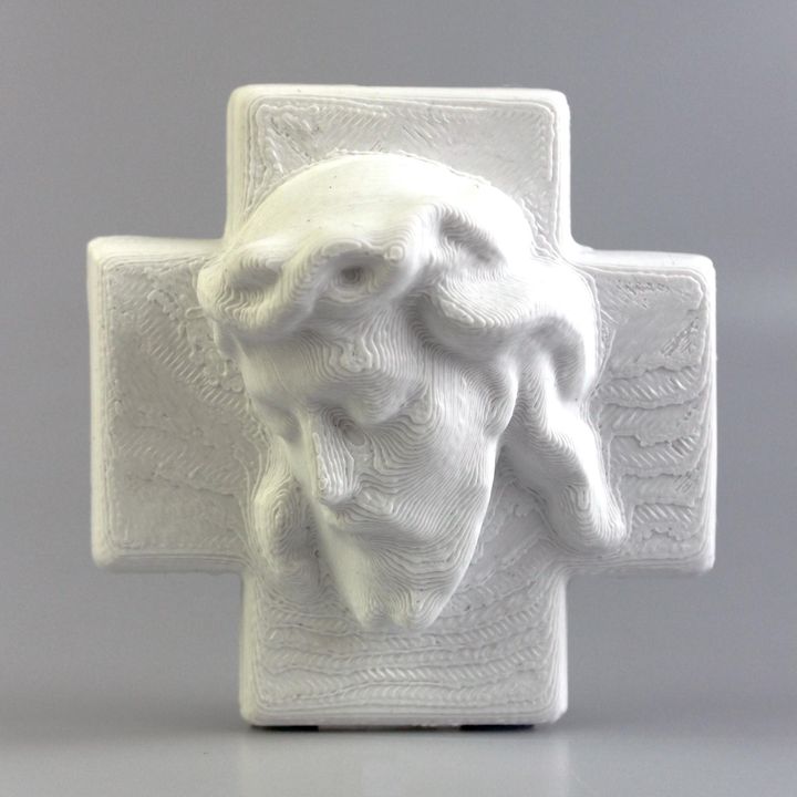 İsa bahçe çapraz sculprture jesuschrist 3D print model - Mito3D