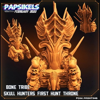 bone tribe skull hunters first hunt throne papsikels miniatures Tabletop Characters & Creatures Sci-Fi Universe Store 3d print model - Mito3D
