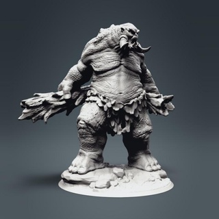 troll clynche art Tabletop Characters & Creatures Fantasy Universe Store ice tabletop dnd 3d print model - Mito3D