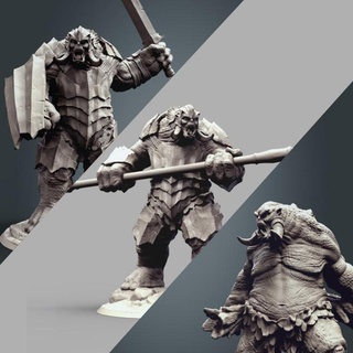 troll pack clynche art Tabletop Characters & Creatures Fantasy Universe Store armor ice tabletop dnd 3d print model - Mito3D