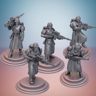 St compagnie soldats chevaliers lourd blaster fusils zbsminiatures 40k rpg sci wargaming marteau guerre table jeu starfinder forgedudestin zbs 3d print model - Mito3D