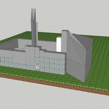 yao qing's minecraft castle 3d print model - Mito3D