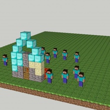 shahid minecraft castelo 3d print model - Mito3D