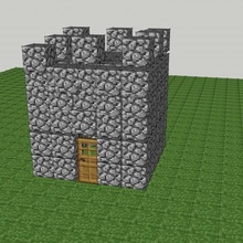 woo keat's minecraft castle 3d print model - Mito3D