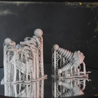 franco busto relámpago pedestal extra 3d impresión samurai mesa caracteres criaturas Sci Fi universo Tienda ventilador Arte bustos muertos vivientes 3d print model - Mito3D