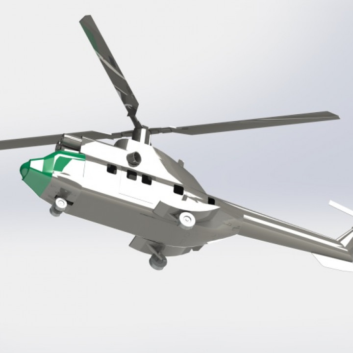 helicopter as332 alize 3D print model - Mito3D