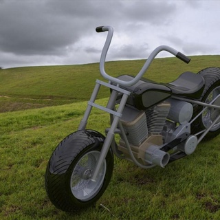 harley davidson motocicleta alize 3d print model - Mito3D