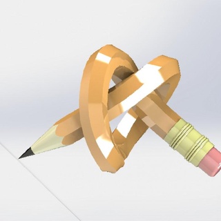 pencil knot alize 3d print model - Mito3D