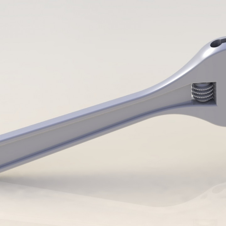 ayarlanabilir İngiliz anahtarı alize 3D print model - Mito3D