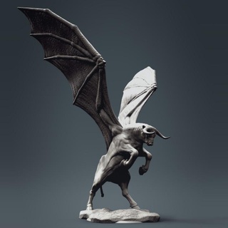 winged auroch clynche art Tabletop Characters & Creatures Fantasy Universe Store bull tabletop dnd 3d print model - Mito3D
