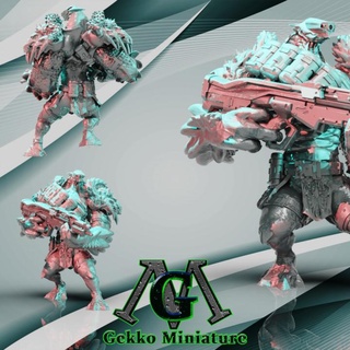 alien soldier gekko miniature Tabletop Characters & Creatures Sci-Fi Universe Store army fantasy steampunk scifi tabletop 3d print model - Mito3D