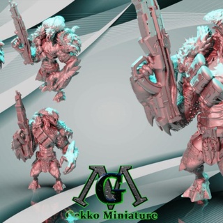 cobra estrangeiro exército gekko miniatura tampo mesa personagens criaturas Sci Fi universo loja fantasia soldado 3d print model - Mito3D