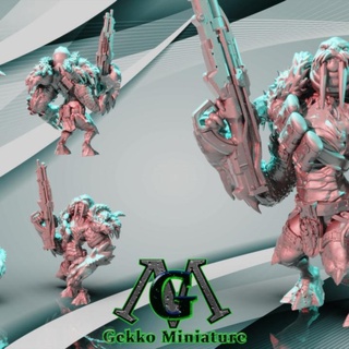 Möwe Außerirdischer Armee gekko Miniatur Tischplatte Zeichen Kreaturen Sci Fi Universum Geschäft Gaming Soldat Fantasie 3d print model - Mito3D