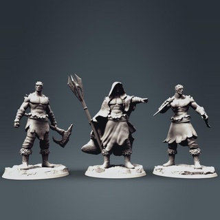 ice folk clynche art Tabletop Characters & Creatures Fantasy Universe Store tabletop dnd 3d print model - Mito3D