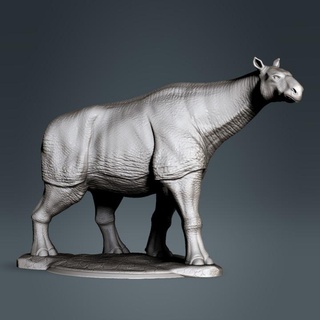 paraceratherium clynche art Tabletop Characters & Creatures Fantasy Universe Store tabletop dnd 3d print model - Mito3D