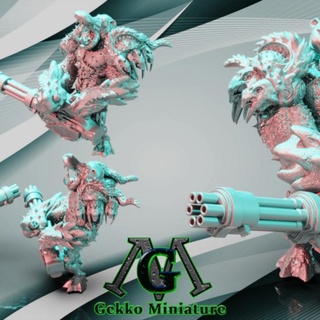 hippopotame jongleur gekko miniature table personnages créatures Sci univers boutique extraterrestre armée fantaisie jeu soldat 3d print model - Mito3D