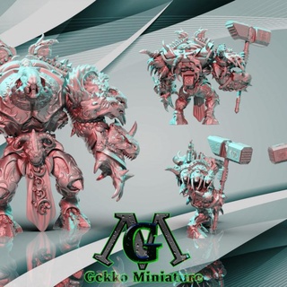 dreadnaught boss b gekko miniature Tabletop Characters & Creatures Sci-Fi Universe Store alien army soldier character scifi fanstasy 3d print model - Mito3D
