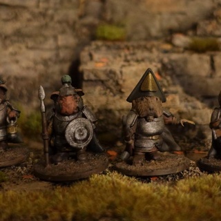 dusk city watch cavy forge Tabletop Characters & Creatures Fantasy Universe cute fantasy guard miniatures pig rpg spear warrior guardian adventure captain minis crossbow d&d dnd urban anthropomorphic guinea watchman marksman 3d print model - Mito3D