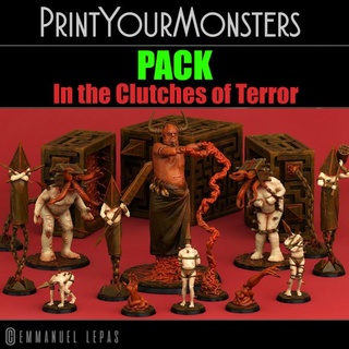 clutches terror pack printyourmonsters Tabletop Characters & Creatures Fantasy Universe Sci-Fi 3D Printable Terrain Store demon print cube game hell monster rpg set warhammer monsters tabletop hill bundle pathfinder 4k silent atrocity 3d print model - Mito3D