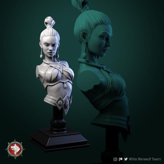 water master bust pre-supported white werewolf tavern Tabletop Characters & Creatures Fantasy Universe Store Fan Art Busts busts 3d print model - Mito3D