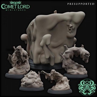ooze minions comet lord miniatures Tabletop Characters & Creatures Fantasy Universe Store creature cube dragons dungeons monster monsters slime creatures dnd gelatinous dnd5e 3d print model - Mito3D